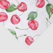 Cherry Watercolor-Muster Seidenpapier (Ausschnitt)
