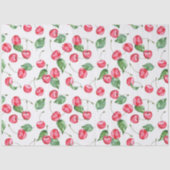 Cherry Watercolor-Muster Seidenpapier (Vorderseite)