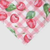 Cherry Watercolor-Muster Seidenpapier (Ausschnitt)