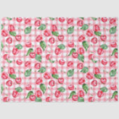 Cherry Watercolor-Muster Seidenpapier (Vorderseite)