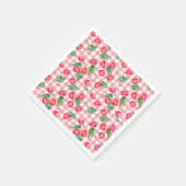 Cherry Watercolor-Muster Serviette (Ecke)