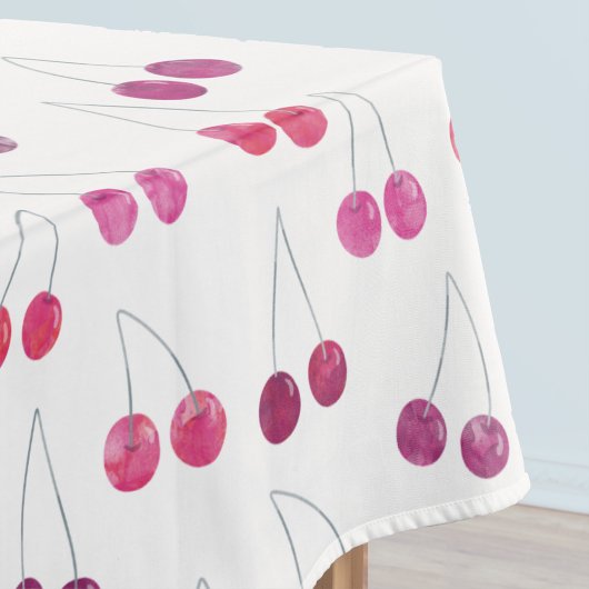 Cherry Watercolor-Muster Tischdecke