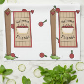 Cherry Welcome Friends Küchentuch (Gefaltet)