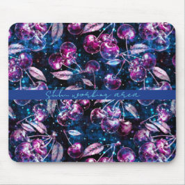 Cherry Weltraum Reise bearbeitbare Personalisierun Mousepad