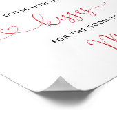 Cherry Wie viele Kisses Brautparty Poster (Ecke)