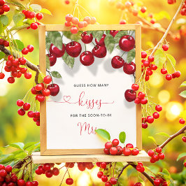 Cherry Wie viele Kisses Brautparty Poster