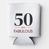 Cherry Wine 50 & Fabulous Modern 50th Birthday Dosenkühler (Vorderseite)