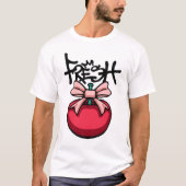 Cherry with Pink Bow streetwear T-Shirt (Vorderseite)