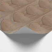 Cherry Wood Hearts Wrapping Paper Geschenkpapier (Ecke)