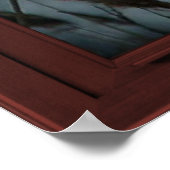 Cherry Wood Imitate Window Illusion - Vogelschloss Poster (Ecke)