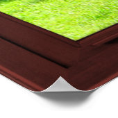 Cherry Wood Picture Backyard View Poster (Ecke)