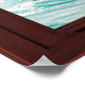 Cherry Wood Picture Karibohnenansicht Poster (Ecke)