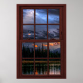 Cherry Wood Picture Window Landschaft Ansicht 1 vo Poster (Vorne)