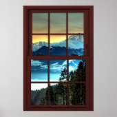 Cherry Wood Picture Window Mountain View 3 von 3 Poster (Vorne)