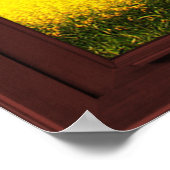 Cherry Wood Picture Window Oak Tree View Poster (Ecke)