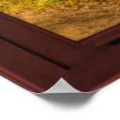 Cherry Wood Picture Window Scenery - Stormy Sky Poster (Ecke)