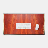 Cherry wood texture custom monoram. schreibtischunterlage (Tastatur & Maus)