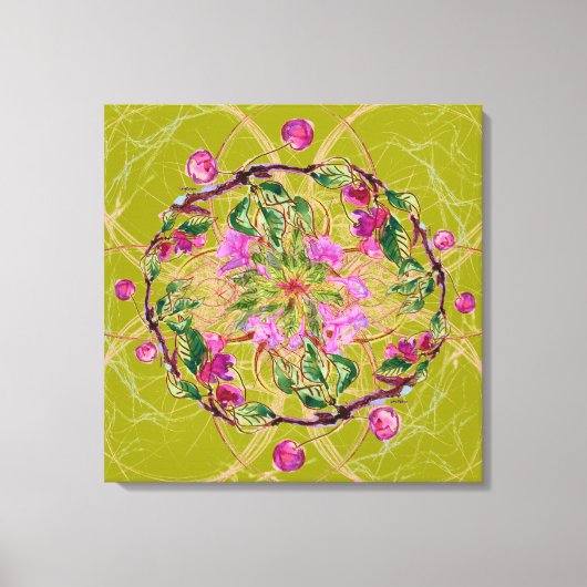 Cherry Wreath Leinwanddruck (Vorderseite)