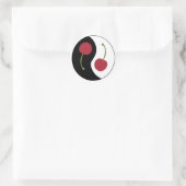 Cherry Ying Yang Aufkleber (Tasche)
