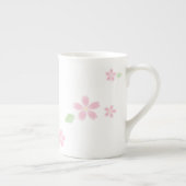 Cherryblossom Kirschblüte eleganter Frühling Porzellantasse (Rechts)