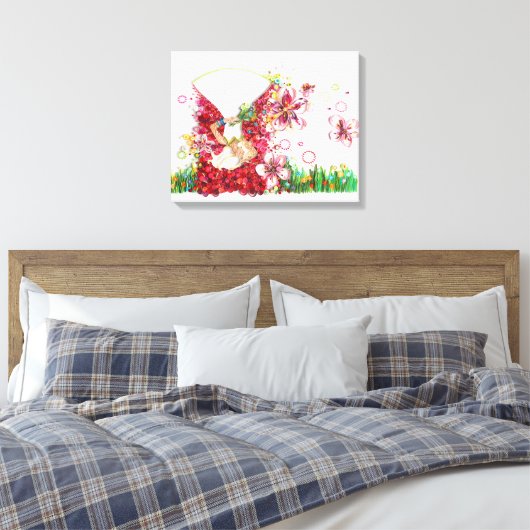 CherryBlossom Leinwanddruck (Insitu (Schlafzimmer))