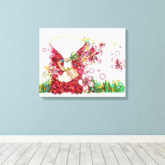 CherryBlossom Leinwanddruck (Insitu (Holzboden))