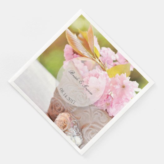 Cherryblossoms-Heirat Serviette (Ecke)