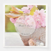 Cherryblossoms-Heirat Serviette (Vorderseite)