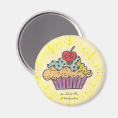 Cherrycupcake Magnet (Vorderseite/Rückseite)