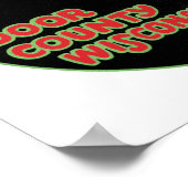 Cherryland Door Landkreis Wisconsin Poster (Ecke)