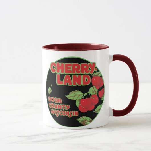 Cherryland Door Landkreis Wisconsin Tasse (Rechts)