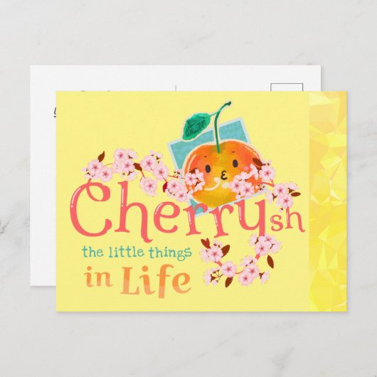 Cherrysh the Little Things in Life - Der sonnige G Postkarte (Vorne/Hinten)