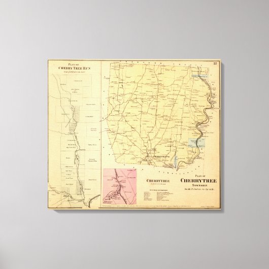 Cherrytree Township Leinwanddruck (Vorderseite)