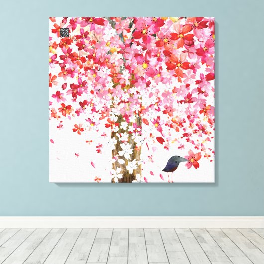 Cherrytreebird Leinwand (Insitu (Holzboden))