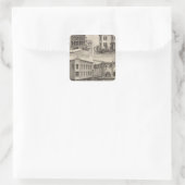 Cherryvale, Kansas Quadratischer Aufkleber (Tasche)