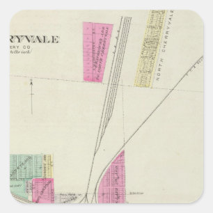 Cherryvale, Montgomery County, Kansas Quadratischer Aufkleber