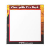 Cherryville Fire Dept. notepad Notizblock (Vorderseite)
