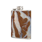 Chert mit Quartz Vein Geologie Flachmann (Links)