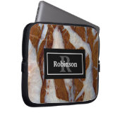 Chert mit Quarz Veins Rock Texture Laptopschutzhülle (Vorne Rechts)