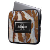 Chert mit Quarz Veins Rock Texture Laptopschutzhülle (Vorderseite Links)