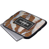 Chert mit Quarz Veins Rock Texture Laptopschutzhülle (Vorne Knopf)