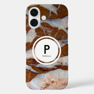 Chert mit Quarz Veins Rock Texture Print iPhone 16 Hülle