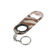 Chert mit Quarzvenen Mini Flaschenöffner (Rückseite Schrägansicht)