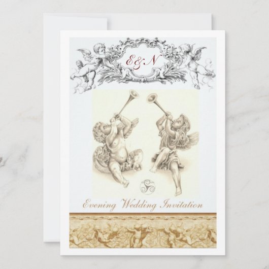 Cherub Abend Einladung (Vorderseite)