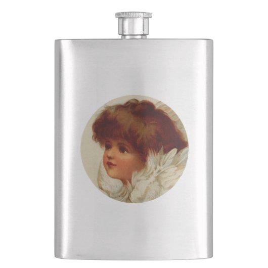 Cherub Angel Flask Flachmann (Vorderseite)