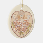 Cherub Angel Heart Custom Ornament (Rechts)