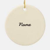 Cherub Angel Heart Custom Ornament (Hinten)