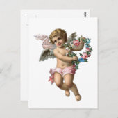 Cherub Angel Vintage Postkarte (Vorne/Hinten)