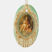 Cherub Angel Vintages französisches Design Keramikornament (Rechts)