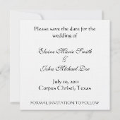 Cherub Angels Einladung zur französischen Architek (Rückseite)